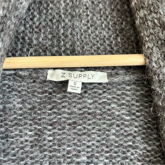 Z Supply Long Cardigan, Charcoal Heather, Small - Picture 3 of 3